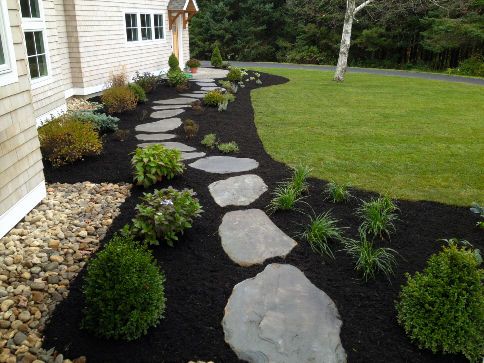 mulch and stone mulch and stone